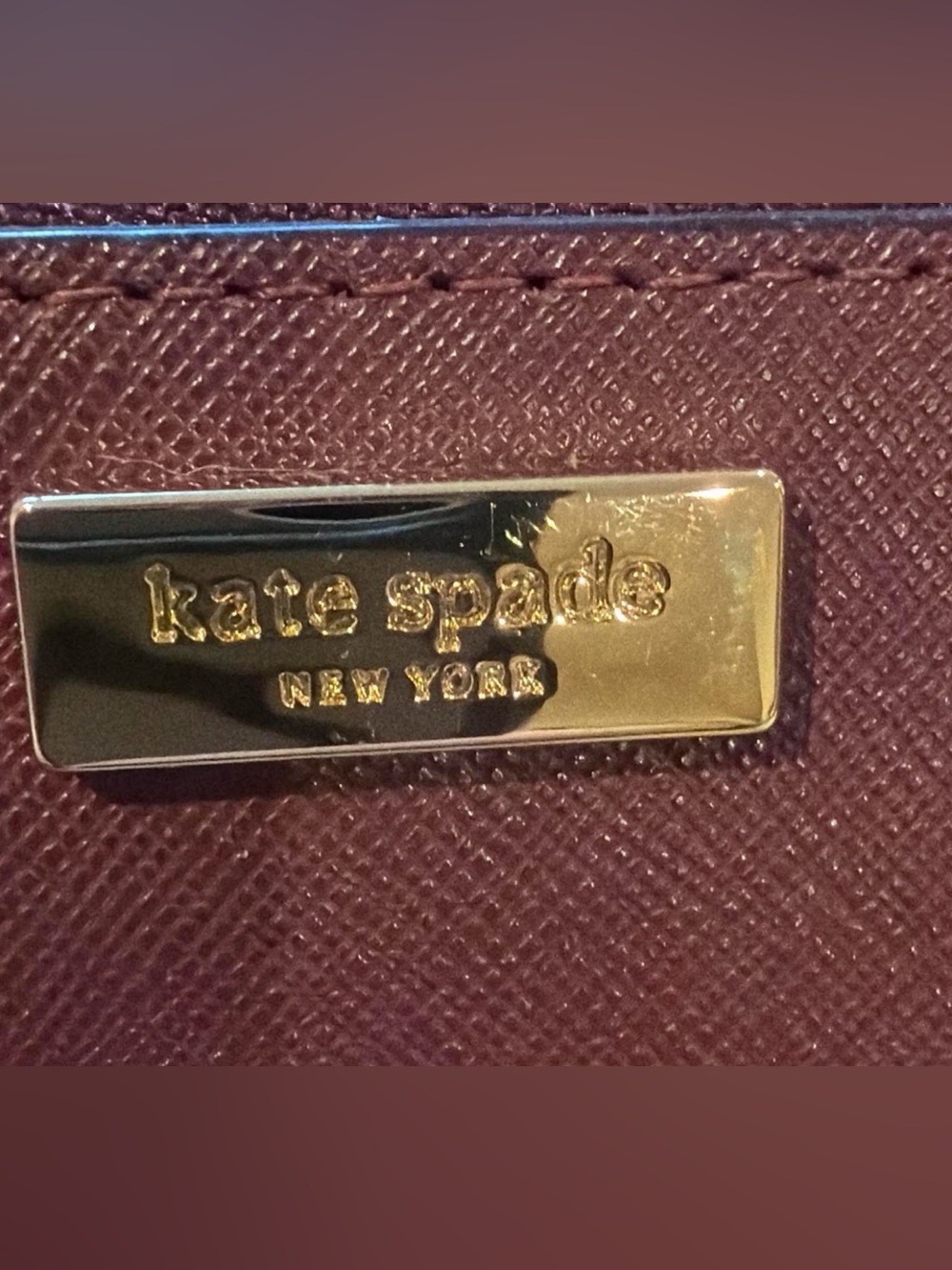 Kate Spade Zip-Around Wallet in Deep Burgundy - Picture 4 of 8